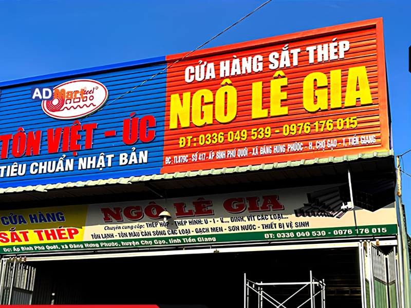 Gợi ý công nghệ in UV cho biển quảng cáo sắt thép