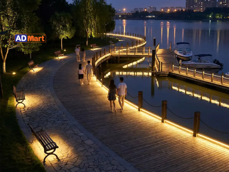 Đèn chiếu sáng bờ hồ là gì?