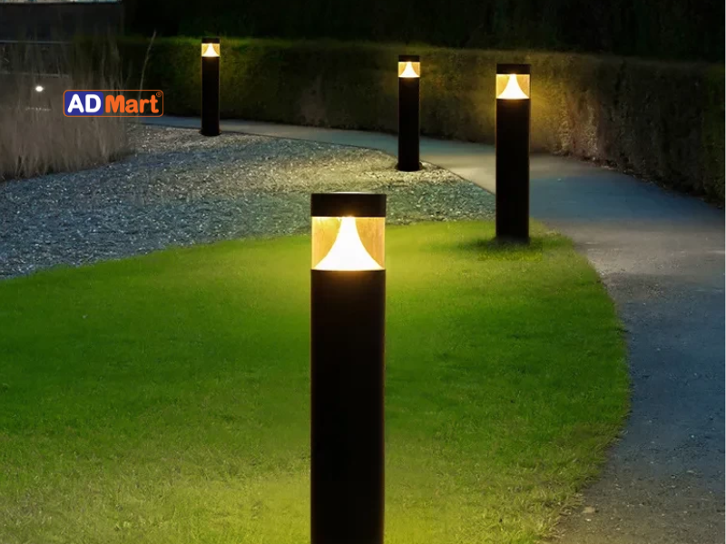 Đèn trụ sân vườn bollard: Chiều cao, khoảng cách và vật liệu vỏ phù hợp