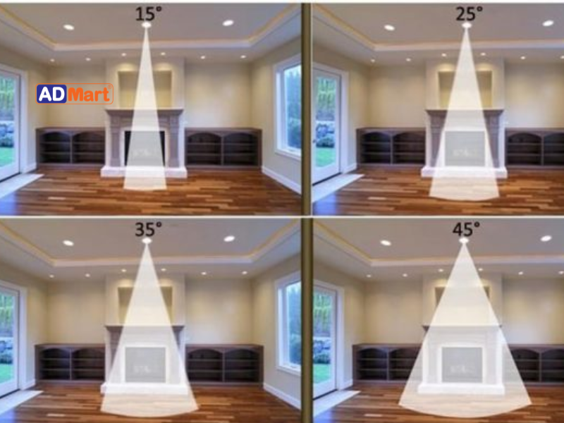 Các góc chiếu đèn kiến trúc phổ biến hiện nay