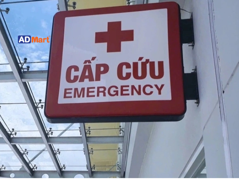 Cấu tạo chung của hộp đèn cấp cứu
