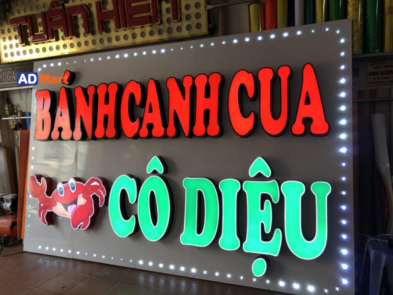 Ưu điểm của hộp đèn chữ nổi quảng cáo