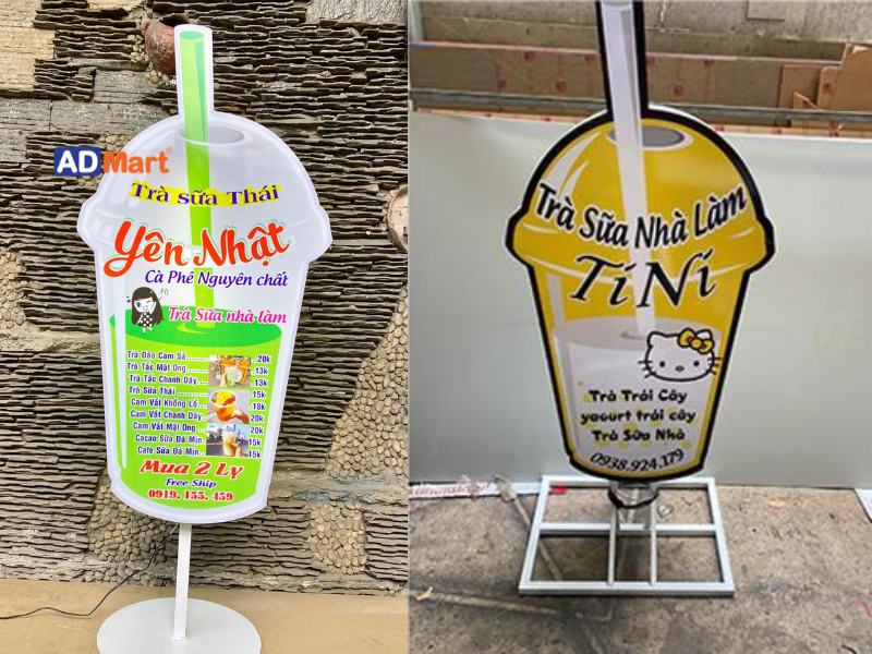 Hộp đèn hình ly trà sữa là gì? Ưu điểm nổi bật
