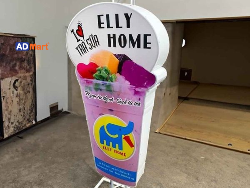 Lý do nên đầu tư hộp đèn hình ly trà sữa 