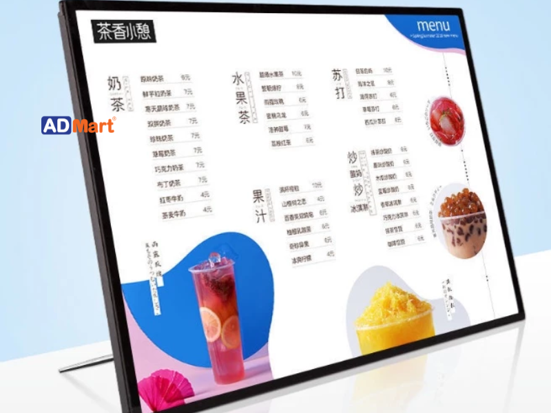 Hộp đèn LED menu để quầy là gì?