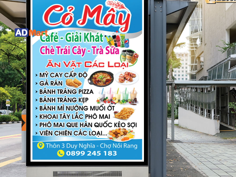 Tìm hiểu từ A - Z về hộp đèn quảng cáo trà sữa