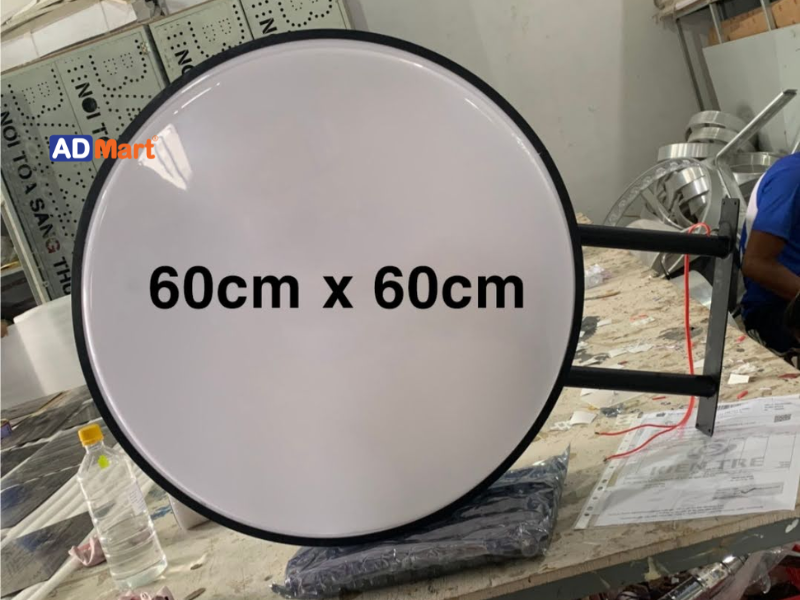 Hộp đèn tròn 60cm là gì? Cấu tạo và chất liệu của hộp đèn tròn 60cm 