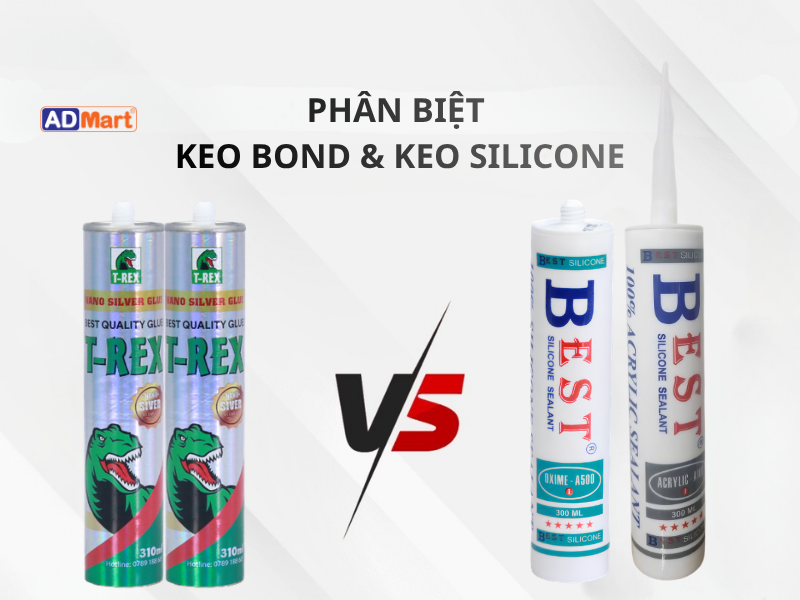 Keo bond là gì? Phân biệt keo bond và keo silicone chi tiết nhất