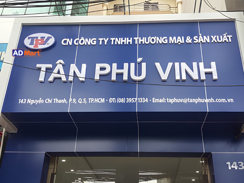 Bảng hiệu chữ nổi alu