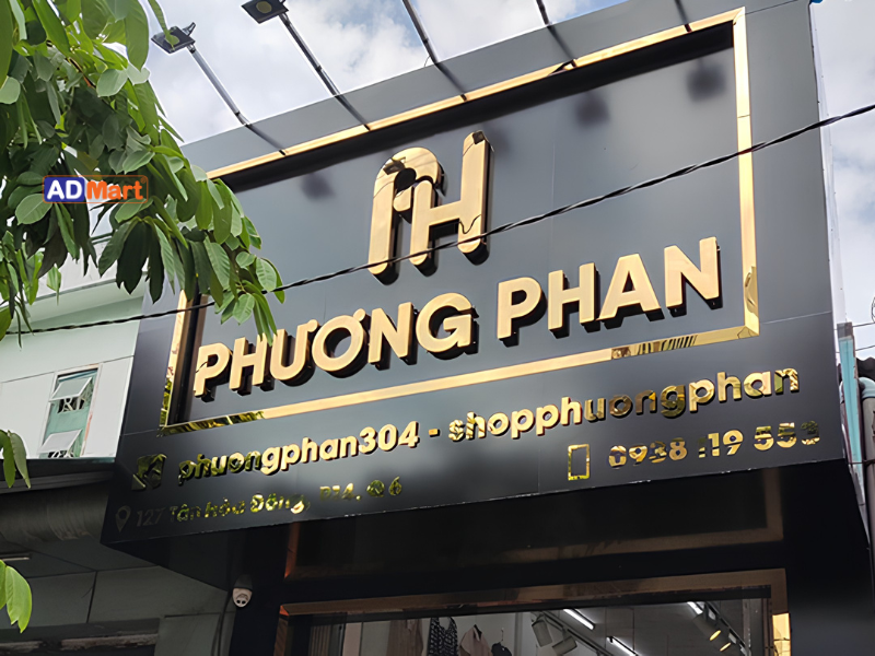 Bảng hiệu chữ nổi cửa hàng