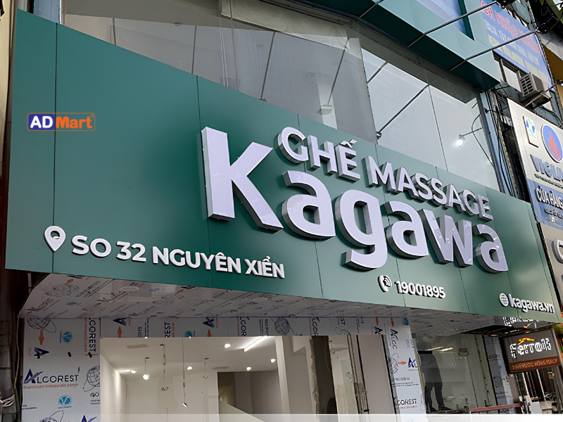 Bảng hiệu chữ nổi ngoài trời