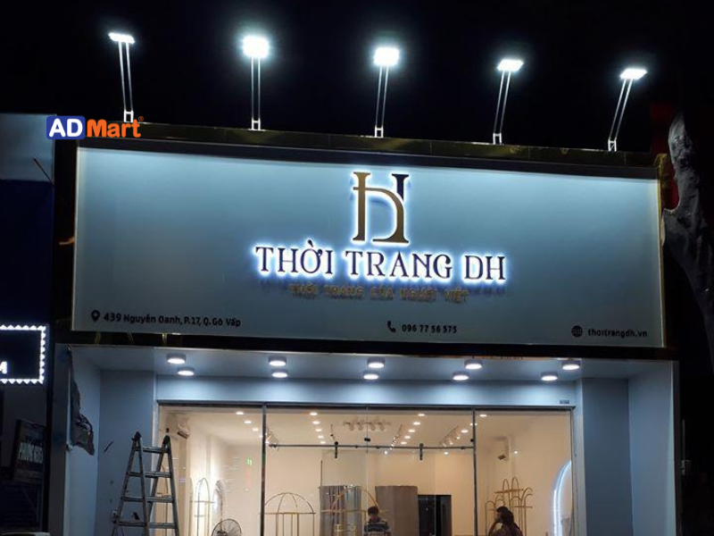 Cấu tạo của bảng hiệu đèn led