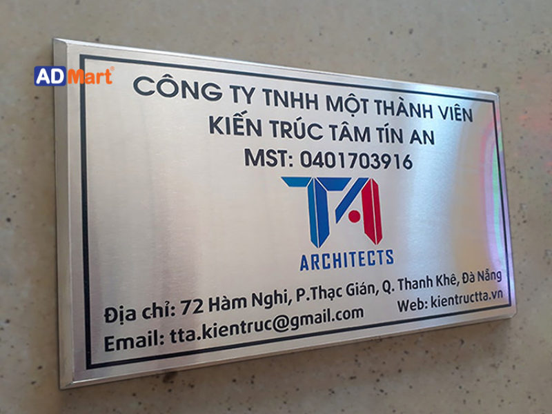 Lợi ích khi làm bảng hiệu inox ăn mòn