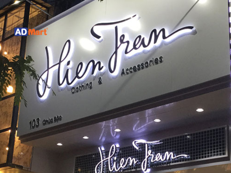 Phân tích vật tư làm bảng hiệu shop thời trang