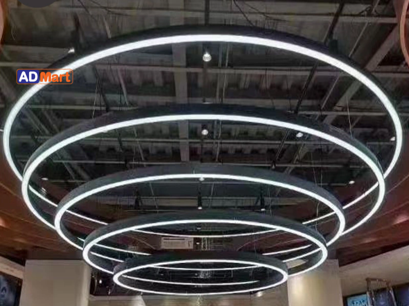 Ứng dụng của LED Linear uốn cong cột tròn