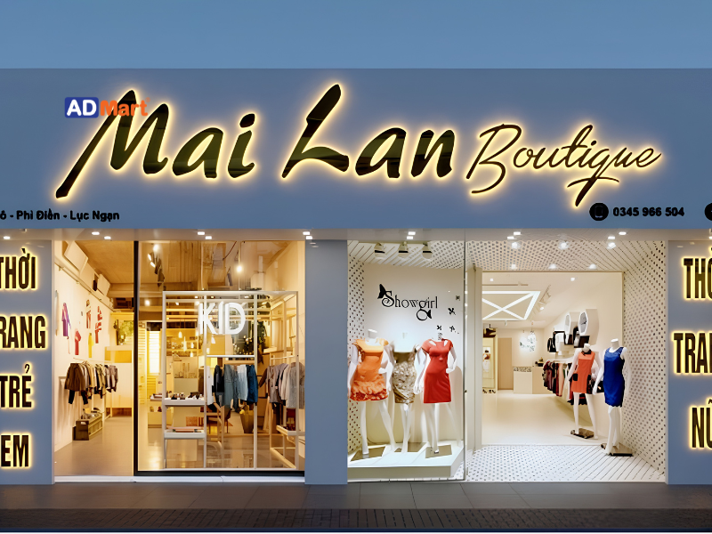 Một số mẫu biển quảng cáo đẹp cho shop thời trang