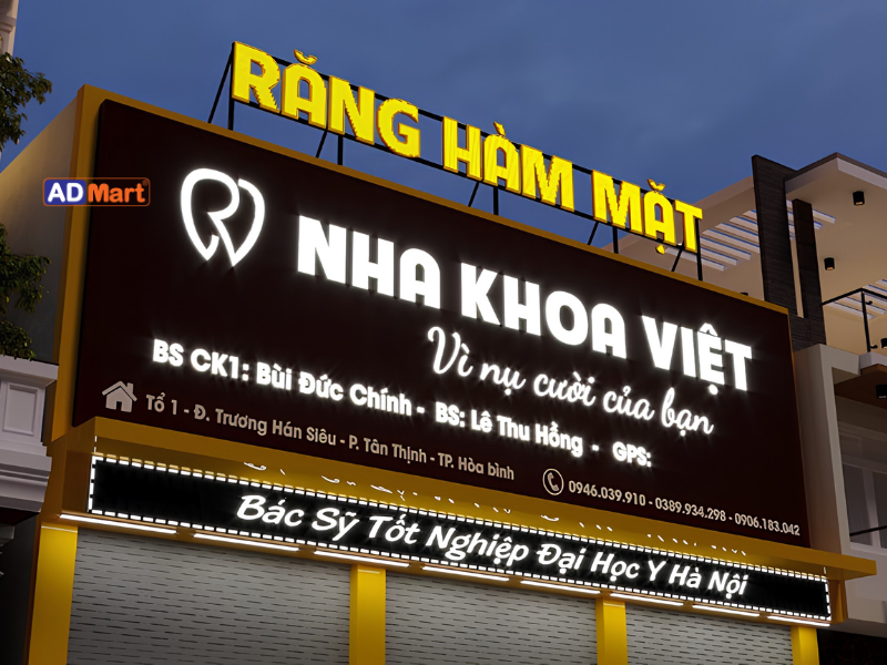 Bảng hiệu nha khoa LED