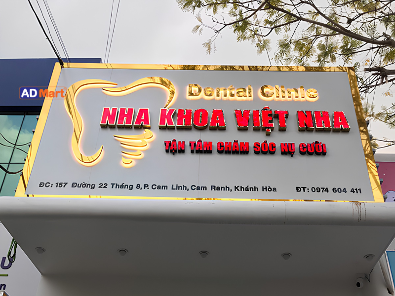 Bảng hiệu alu gương