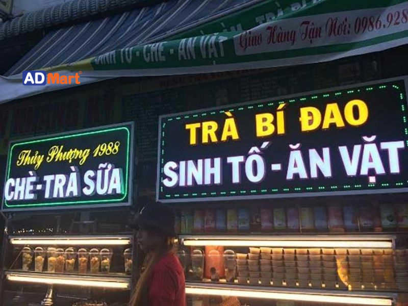 Mẫu bảng hiệu quán sinh tố phổ biến