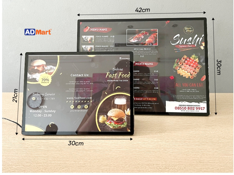 Phân loại menu LED để bàn
