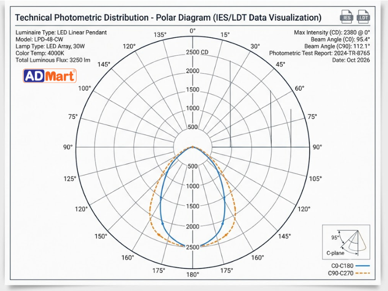 Photometric IES LDT là gì? Phân biệt và ứng dụng dữ liệu chiếu sáng