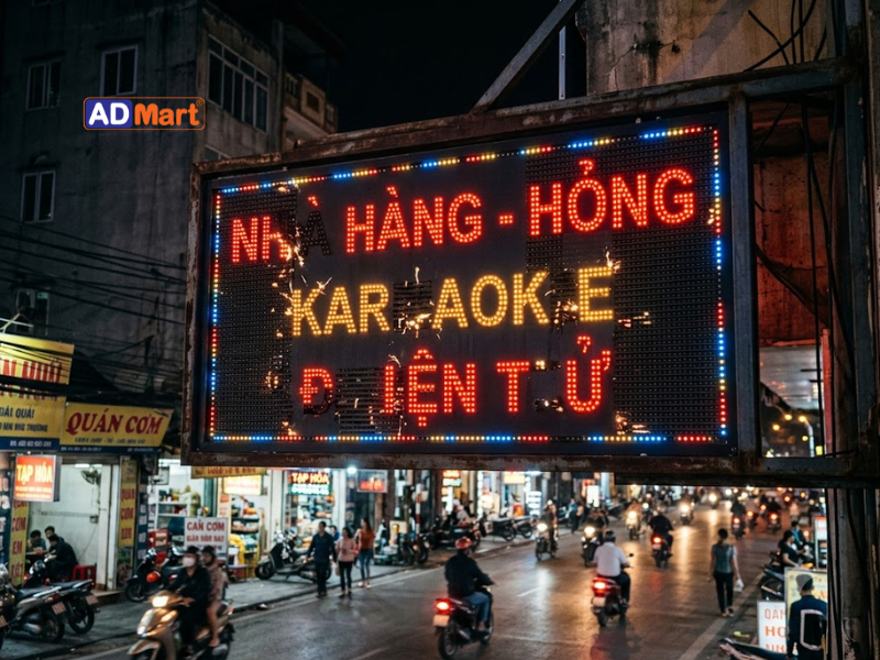 Sửa biển LED nhấp nháy: Nguyên nhân và cách kiểm tra hiệu quả