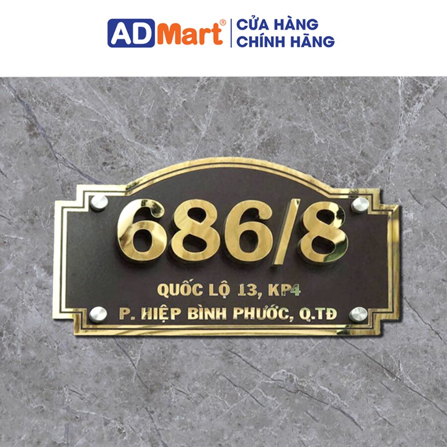 biển số nhà ăn mòm cao cấp