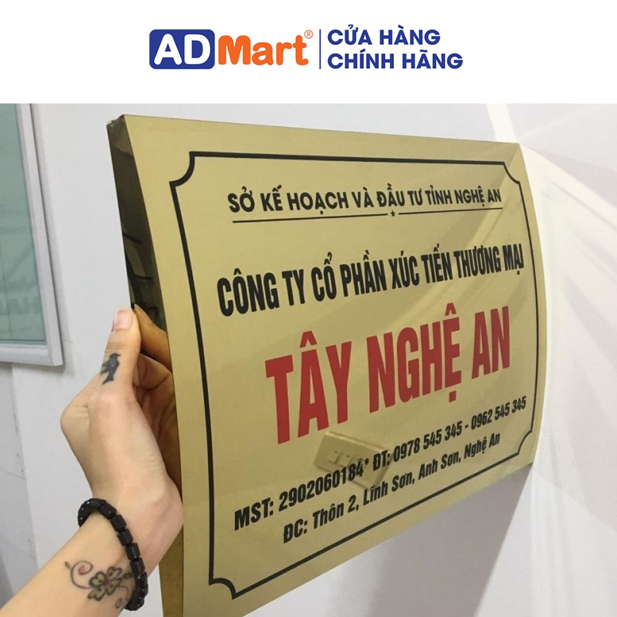 Biển tên bề mặt cong