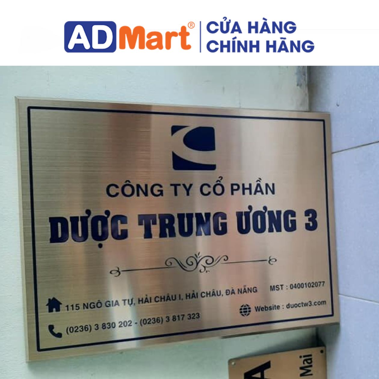 Phối màu giúp biển hiệu inox nổi bật