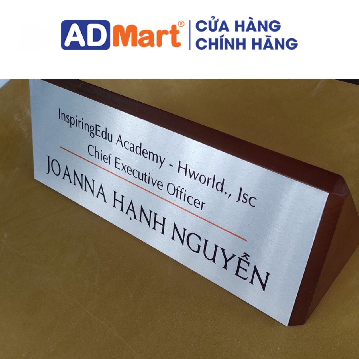 Biển inox tạo sự chuyên nghiệp, sang trọng
