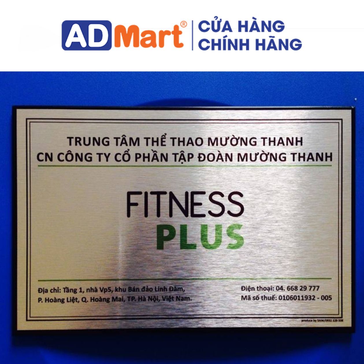 Biển inox trắng xước