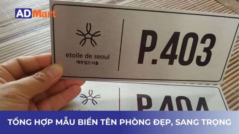 Tổng hợp mẫu biển tên phòng đẹp, sang trọng nhất