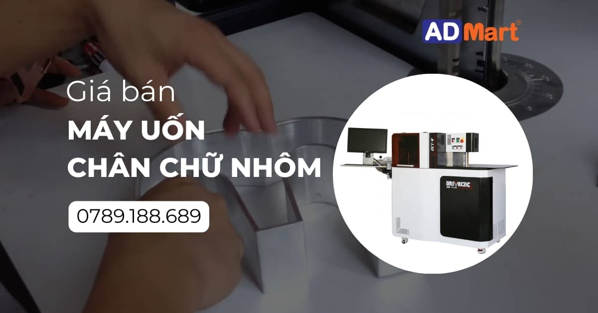 Giá máy uốn chân chữ nhôm hiện nay