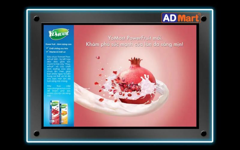 Tranh điện mica được thiết kế tinh tế và sang trọng 