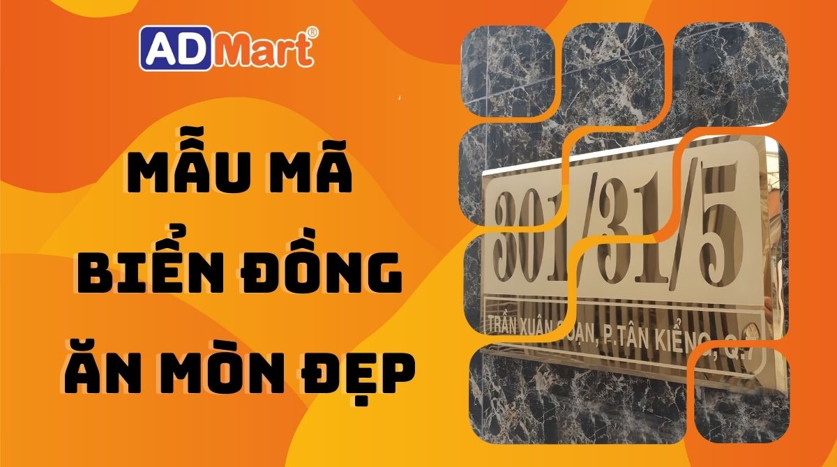 Biển đồng ăn mòn giá rẻ, mẫu mã đẹp, gia công theo yêu cầu