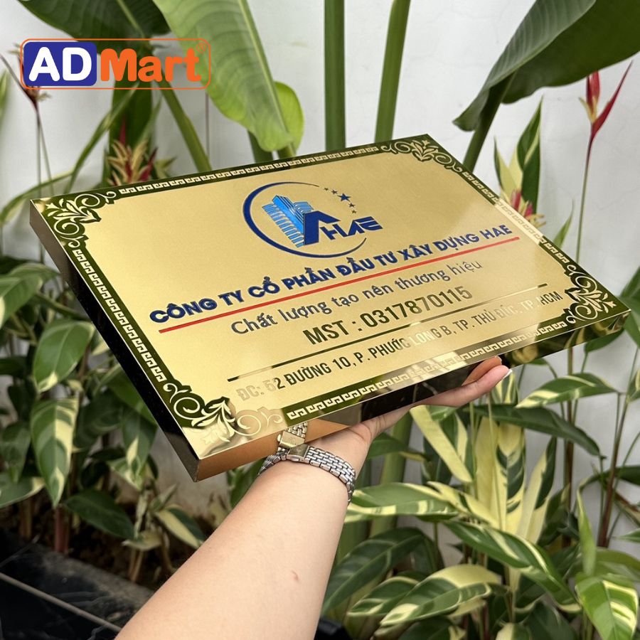 Biển hiệu công ty - Công nghệ ăn mòn kim loại ăn mòn 