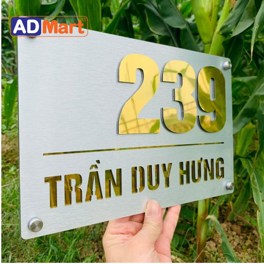 Biển số nhà - Công nghệ ăn mòn kim loại 