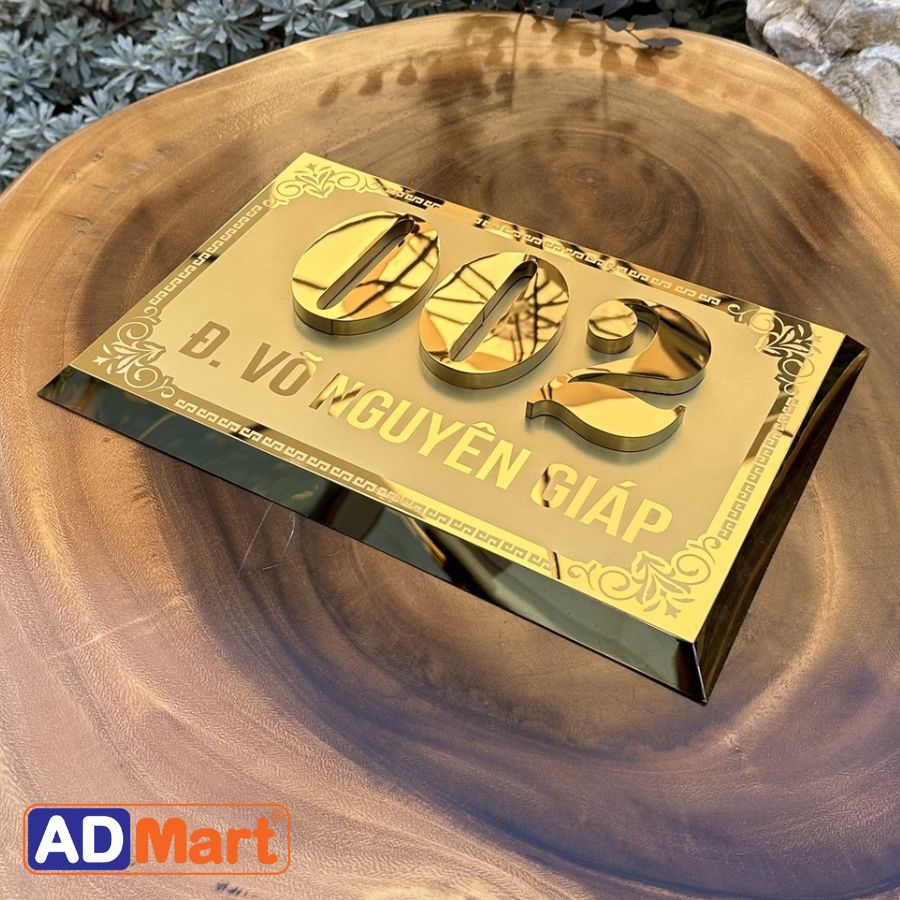 Công nghệ ăn mòn kim loại - Biển số nhà 