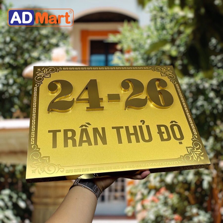 Công nghệ ăn mòn kim loại - Biển số nhà 