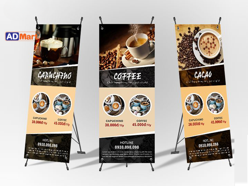 Khái niệm và lợi ích khi in standee cà phê
