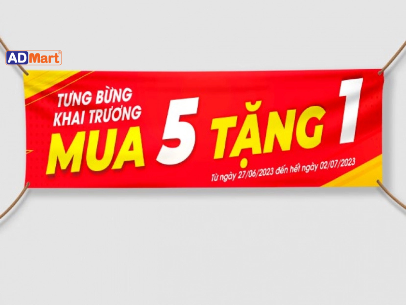 Top 5 mẫu băng rôn quảng cáo khai trương đẹp, thu hút nhất 2025