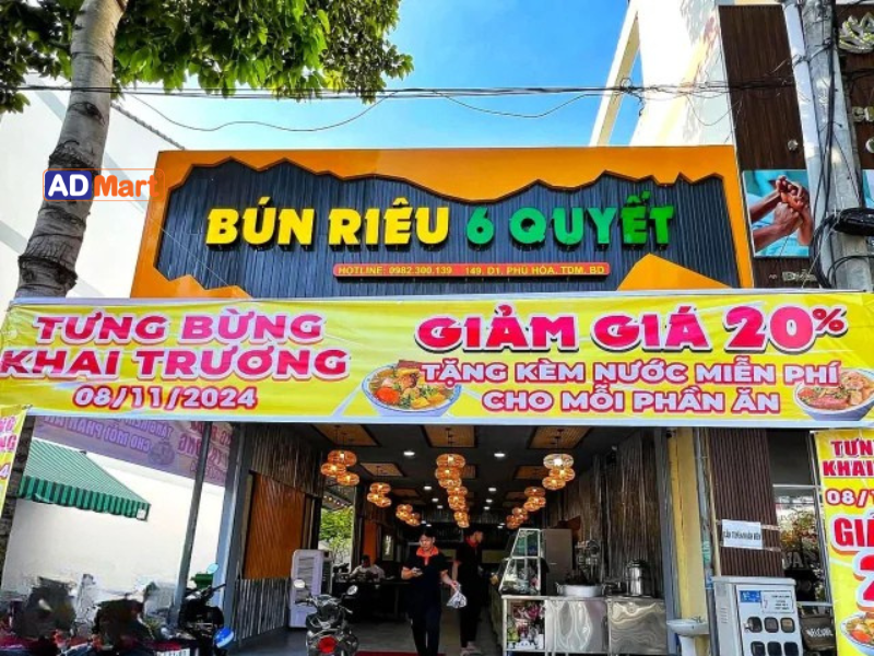 Bảng hiệu bún riêu là gì? Tầm quan trọng của bảng hiệu cho quán ăn
