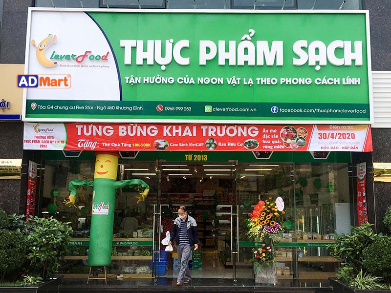 Bảng hiệu đẹp chuẩn xu hướng giúp thu hút khách hàng hiệu quả