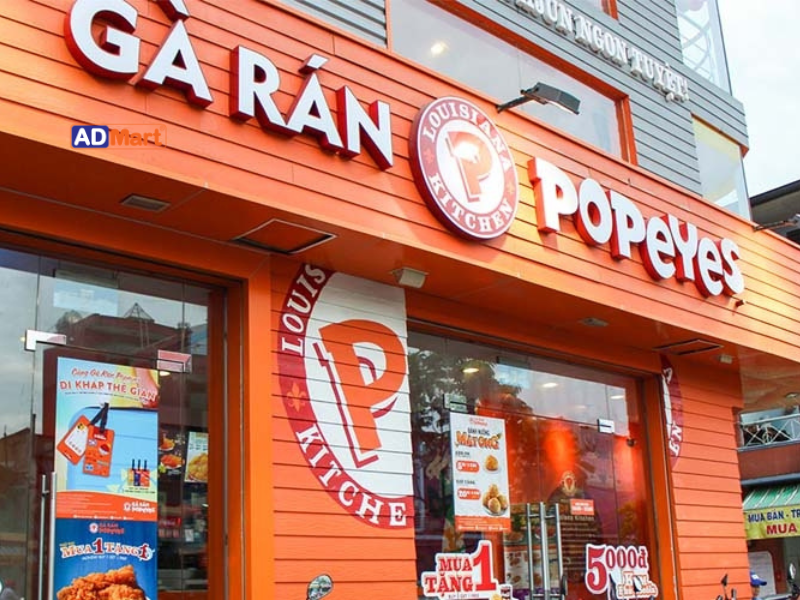 Mẫu bảng hiệu gà rán đẹp, thu hút khách hàng