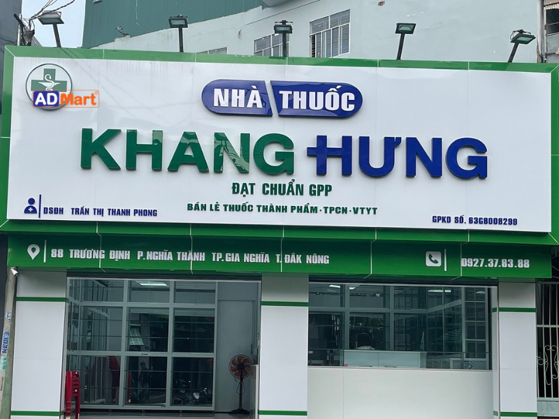 Tổng hợp 5 mẫu bảng hiệu nhà thuốc đạt chuẩn GPP đúng quy định
