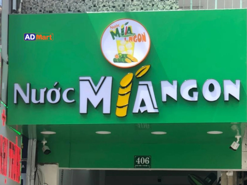 Gợi ý mẫu bảng hiệu nước mía phổ biến, đẹp, ấn tượng