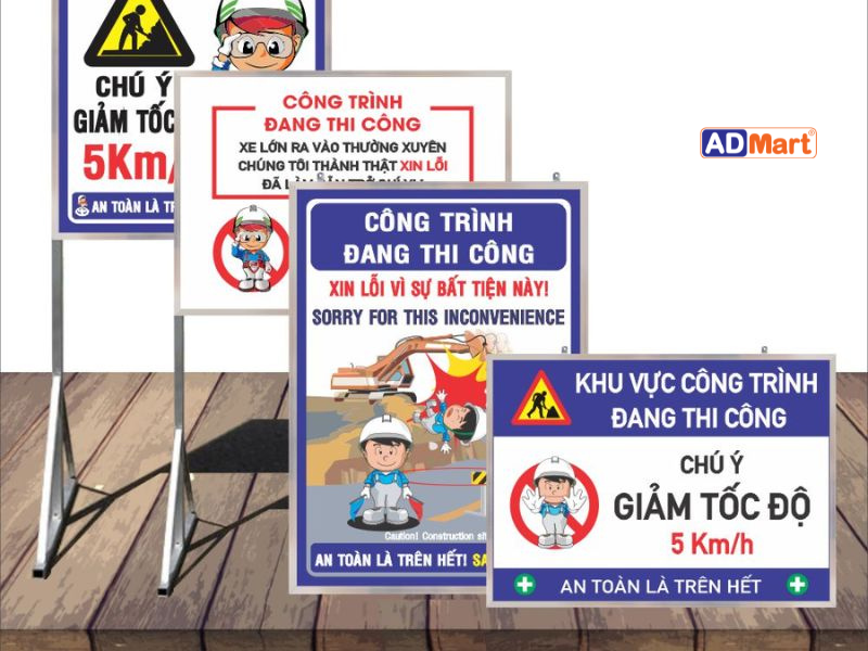 In UV cho biển bảng an toàn lao động bền màu, rõ nét, đạt chuẩn an toàn