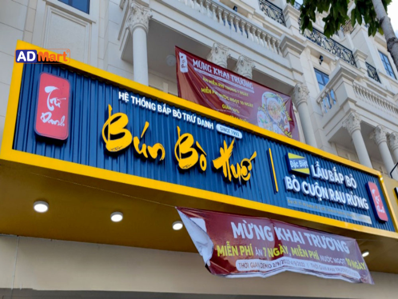 Một số mẫu biển bảng quảng cáo phổ biến hiện nay