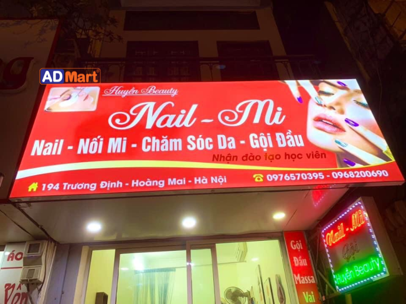 Top 3+ biển bạt nail mi phổ biến hiện nay