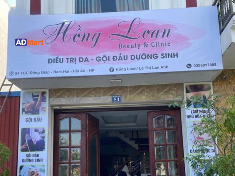 Top mẫu biển bạt spa đẹp xu hướng 2025